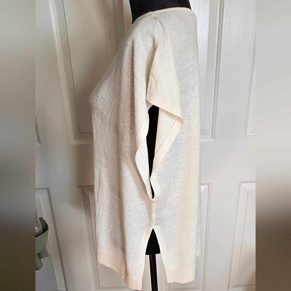 Pendleton Cream Airy Windowpane Pullover Size L - image 3